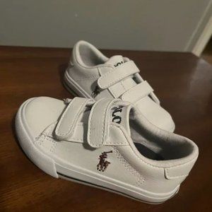 Ralph Lauren White Logo Sneakers (US 7)